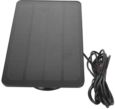 CHICIRIS Videodörrklocka Solpanelladdare Enkel Installation Solpanel för Dörrklocka 2K-kamera för Uteplatsbruk (CSP4W-U-B)