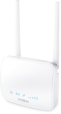 STRONG 300Mbps 4G LTE WiFi Router, Mobile broadband Router, 100 Mbps LAN Port, 2 x Detachable Antennas, Plug & Play, Portable & No Configuration, Compatible with All Operators
