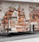 MyMaxxi Küchenrückwand Folie selbstklebend matt - einfache Montage ohne Bohren 0,4mm stark Versteift - Motiv Ziegelwand 02-60cm hoch - Spritzschutz Küche Klebefolie - Wand Mauer Stein 340 x 60cm