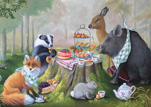Inkognito Postkarte | Anlass: ''animals'', Motiv: ''Picnic'' | Künstler: Suzan Visser | Art-Nr.: 17889 | vom Berliner Verlag