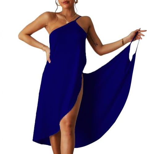 XIWCAFC Robe de Plage Femme Cache-Maillots et Sarongs de Bain Pareo Plage Grande Taille V Serviette Bikini Cover Up avec Bretelles la Plage Ou La Piscine
