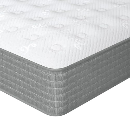 Good Nite Double Mattresses 8 Inch 4FT 6 Hybrid Mattress with Comfort Memory Foam Individually Wrapped Pocket Sprung Double Mattress 4FT6 Medium Firm 7-Zone Orthopaedic Mattress Double 135x190x20cm