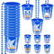 MONCAP 18 STK Oktoberfest Schnapsgläser Oktoberfest Becher Halskette Bayrische Schnapsgläser zum Umhängen Bierfest Blau Weiß Schnapsbecher Oktoberfestbecher für Wiesn Bierfest Oktoberfest Party