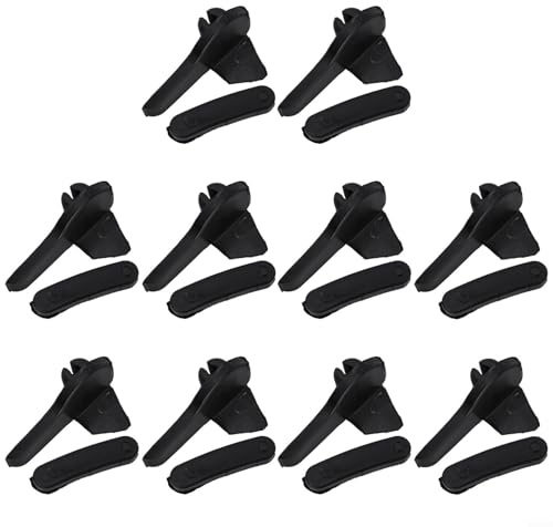 Fauhapyway 20 piezas de plástico para montaje de desmontaje, para cambiador de neumáticos, protección de llantas, juego de herramientas de mantenimiento automotriz profesional, color negro