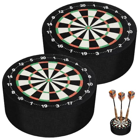 Weciau Soporte para Dardos, 2 Mini Estación Base Dart(10 * 4cm), Moda Estante de Almacenamiento para Dardo de Punta Suave y de Acero, Accesorios de Tablero de Dardos para Uso Doméstico y Club, Negro