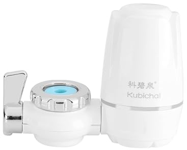 SIXRUN Purificateur de Filtre à Eau monté sur Robinet de Haute qualité, Charbon Actif et Noyau en Céramique pour une Eau Potable Propre, Idéal pour la Cuisine Domestique