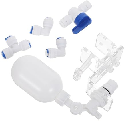 VINTORKY Valvola Galleggiante Automatica Kit Regolabile con Controllo Livello Acqua e Compatibile con Purificatori, Dimensioni 13x13x4cm per Cambio Acqua per Acquario e Stagno