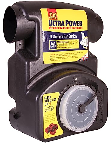 The Big Cheese Ultra Power XL Outdoor Bait Station, Reusable, Lockable, Durable, Tamper Resistant, Indoor and Outdoor Use