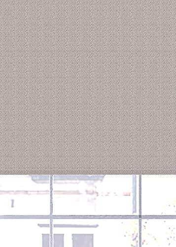 Lister Cartwright Blackout Roller Blinds Windows Child Safety Herringbone Effect Made to Measure(Grey, 150 cm Width x 140 cm Drop)