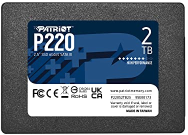 Patriot P220 SSD 2To SATA III Disque Solide Interne 2.5