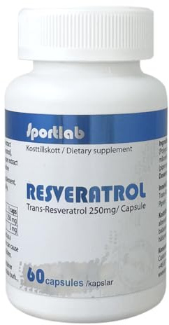 Sportlab Resveratrol | 60 kapslar | Räcker i 2 månader | Svensk premium kvalitet
