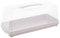 keeeper Contenitore per Dolci Per Torte di Marmo e Pagnotte, Con Maniglia per il Trasporto, 36 x 15 x 15 cm, Alessio, Rosa (Nordic Pink)