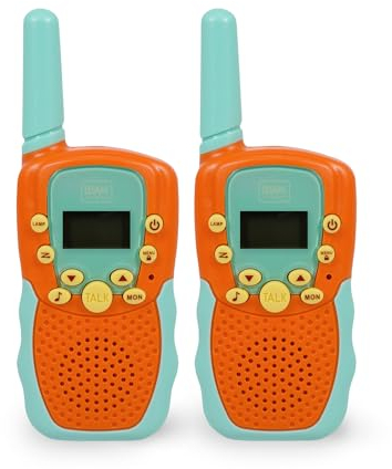 Legami - 2er-Set Walkie-Talkies, Walkie-Talkies mit 8 Kanälen, Übertragung von bis zu 3-5 km im offenen Raum, einstellbare Lautstärke, Radio für Fernkommunikation, 4 x 14 x 2 cm