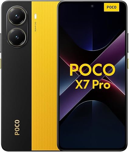 xiaomi POCO X7 Pro Android Smartphone, Mobile Phone, 12+512GB, Yellow - UK Version 2 year Warranty (No Charger Included)