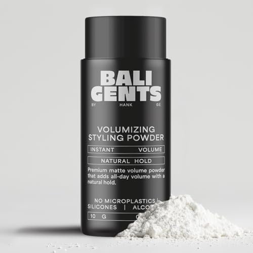 BALI GENTS Volumizing Styling Powder – Leichtes Haarpuder für Männer für mehr Halt und voluminöse Haare – Styling Volumen Puder für Haare – Feines Volumenpuder – Vegan – 10 gr.