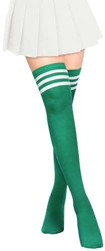 PROPOG Chaussettes Hautes Montantes pour Femme & Fille - Costume De Cheerleader - Longues pour Sport Cosplay