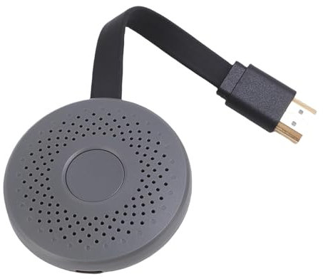 Adaptador de Pantalla Inalámbrica 1080p Miracast Dongle con 2.4G/5G WiFi | Reflexión de Pantalla HDMI Alimentada por USB-C para Las Computadoras Portátiles de Las Tabletas de