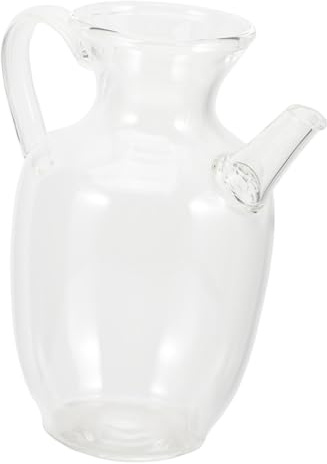 POPETPOP Caraffa in Vetro per e Latte con Riutilizzabile per Ufficio e Colazione Contenitore Raffreddante per Bevande e Tè Design Semplice e per Uso