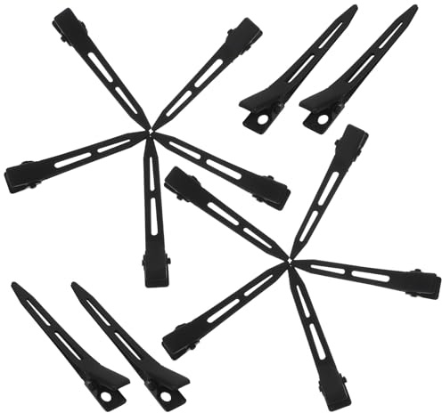 ULTECHNOVO 30 piezas Pinzas de Pelo Pequeñas Antideslizantes sin Marcas de Clips de Cocodrilo Metálicos para Mujeres Resistentes Doblado para Uso Diario y Estilismo