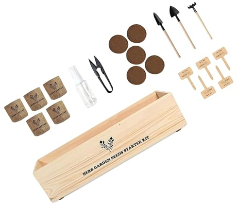 BABIBAOBEI Kit educativo per piantare piante in vaso, include guida per vasi, dischi nutrizionali per il suolo e strumenti per la coltivazione di piante in vaso, strumento per il giardinaggio