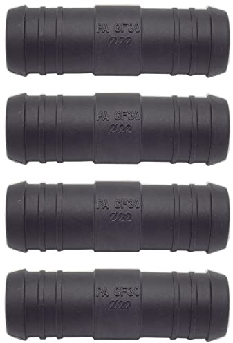 4 x YOU.S Original Schlauchverbinder Zwischenstück RGV Ø 22x22 mm - Gerade Form
