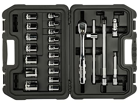 DEWALT DWMT19241-1 Metric Socket Set 1/2 22-Piece