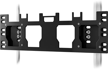 Packout Mount – Front & Side Packout Mounting Plate Compatible with Milwaukee Packout Toolbox-Mounts Crates, Full Size & Half Size Packouts and Milwaukee Packout Accessories-Screws Included – Black