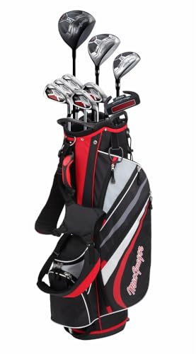 MacGregor Golf DCT4000 Golf Clubs Set with Bag (Graphite, 13 Pieces / 9 Clubs, Regular, Left)
