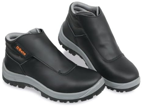 BETA Basic 7245NB - Zapatos de seguridad de piel impermeable para soldador, Negro , 41 EU