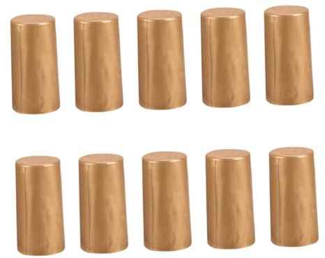 TIDTALEO 10pcs Heat Shrink Sealing Caps for Wine Bottles Wine Bottle Stopper Sleeves for Home Brewing