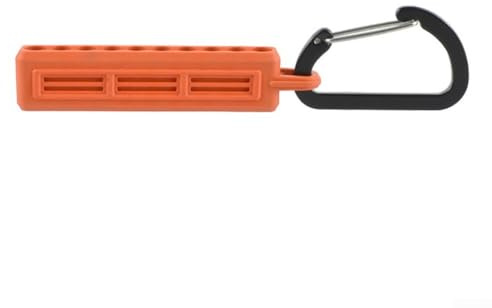 Jotekonoby Schraubendreher-Bit-Aufbewahrungshalter, 10 Schlitze, 1/4 Zoll Sechskantschaft, Bohrer, Organizer, Werkzeugkasten, Behälter, für Werkstatt, Zuhause, Garage, Aufbewahrung (orange)