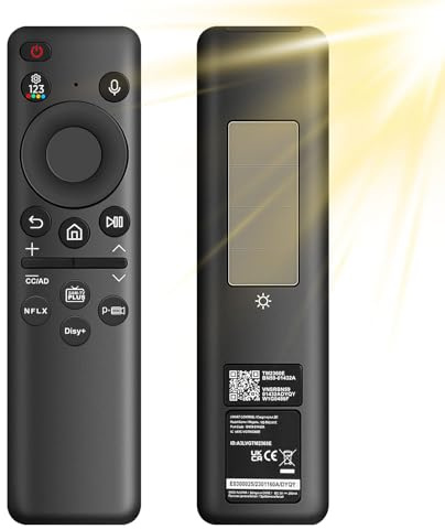 Télécommande de remplacement Wowfast pour Samsung, BN59-01432A, Télécommande solaire à commande vocale compatible avec Samsung Smart TV, Télécommandes universelles pour Samsung TVs 2021-2023 Neo