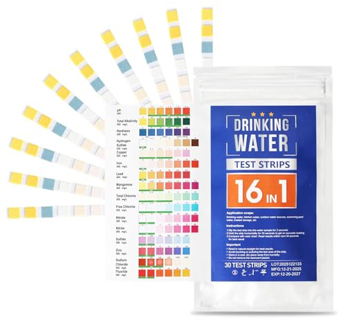 16en1 Test Eau Potable,30PCS Test Eau Aquarium,languett test piscine