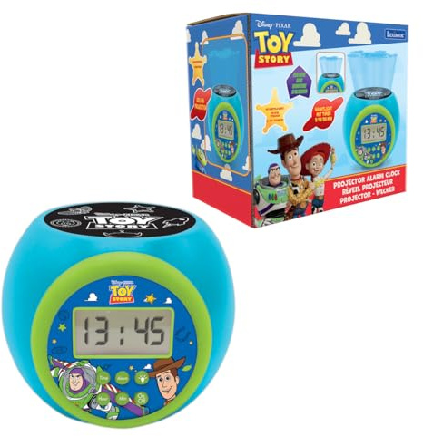 LEXIBOOK, Toy Story Reloj Despertador Proyector, RL977TSLXB