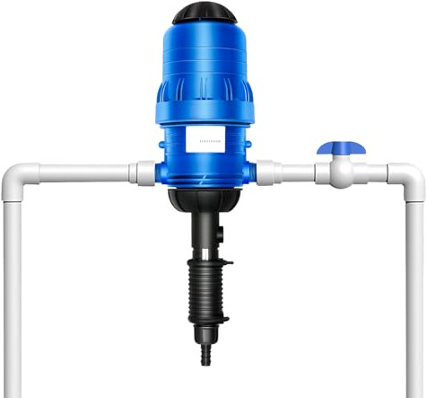 Iniettore di fertilizzanti per irrigazione a goccia, pompa dosatrice regolabile da 0,4% a 4%, dispositivo di dosaggio automatico, per giardino, serra, irrigazione e sistema idroponico, fattoria
