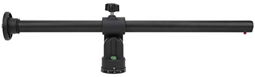 Qudinip Stativ Tvärstång Ovanför Fotografi Axelförlängningsfäste för studio- och Utomhusfotografering Aluminiumlegering 49 Cm 823g