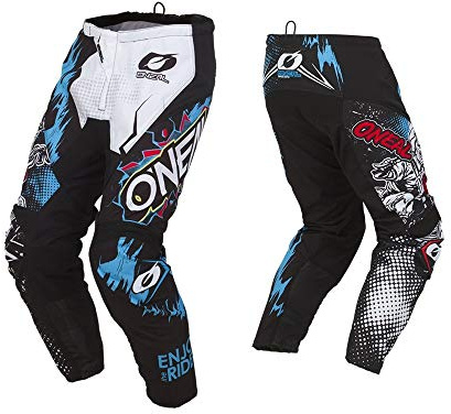 O'Neal O'NEAL | Pantalones de Motocross | MX Enduro | Excepcional Libertad de Movimiento, Totalmente Forrado | Pantalones Element Villain | Adulto | Blanco | Talla 42