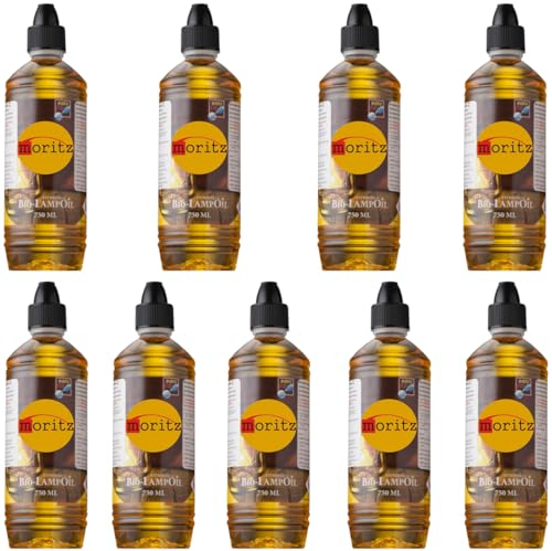 9 x 750 ml Moritz Bio Lampenöl Citronella für Fackeln Öllampen Sturmlaternen Wandfackeln
