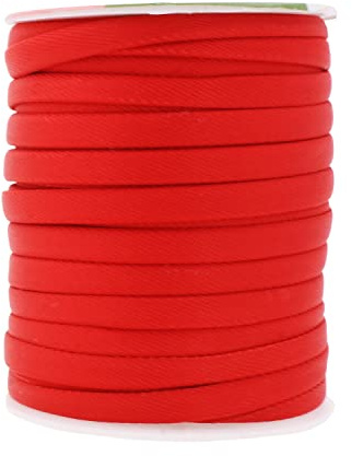Mandala Crafts 20 YDs ¼ Inch Red Welting Cord Filler Rope - Cotton Piping Sewing Welt Cord for Drapery, Pillow Trimming, and Upholstery Cording