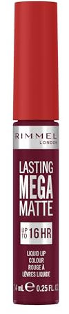 Rimmel London, Lasting Mega Matte, Labial fijo, 810, Plum This Show, 7.4 ml