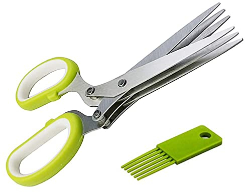Tijeras de cocina, Tijeras de cocina 15 Cm 5 capas Cocina Cortador de cebolla verde triturado de múltiples capas Hierba