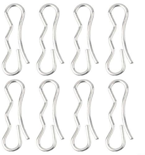 HEIBTENY Assortiment de goupilles pliantes en acier inoxydable, clips de carrosserie, goupille de sécurité mouche compatible avec FO 714-04043 714-04040 532194208 194208