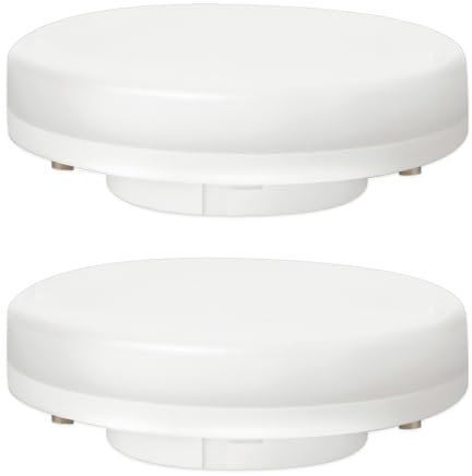 SYLVANIA MicroLynx GX53 LED Warmweiß | 7W, Ersatz für 50W MLF | 650lm Leuchtmittel - 3000K | Schrankleuchte | 2er Pack