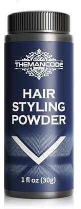 THEMANCODE Poudre Coiffante Homme, Cadeau Saint Valentin pour Homme, Voyage Accessoires, Poudre Texture Légère qui Ajoute du Volume et de la Texture pour un Look Naturel