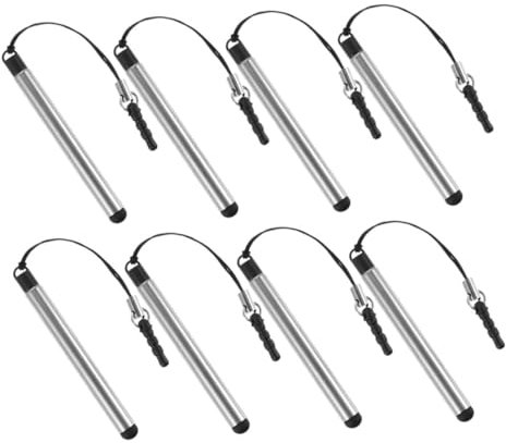 STOBOK 8pcs Retractable Telescopic Stylus Pen Lightweight Capacitive Touch Pen with Ergonomic Grip for Smartphones Tablets and Navigation Systems