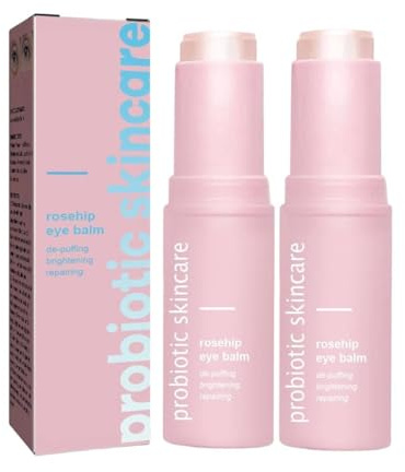 Brighten Eye Cream Stick,Rosehip Moisturizing Eyes Balm Stick,Cleansing Balm,Eyes Cream for Dark Circles and Puffy Eyes & Wrinkles,Multi Eye Balms,Wrinkles,Lift Eye Line & Anti-Aging (2PC, 3g)