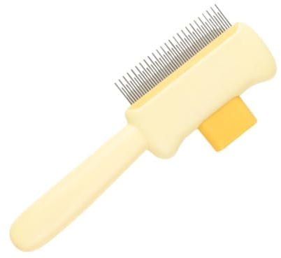 Hundpälsvårdande Ergonomiskt grepp skonsam fällborste liten och medium | Pälsvårdsmassageför ergonomiskt grepp för små till medelstora hundar, , kaniner, hamstrar och valpar, med fällkontroll och