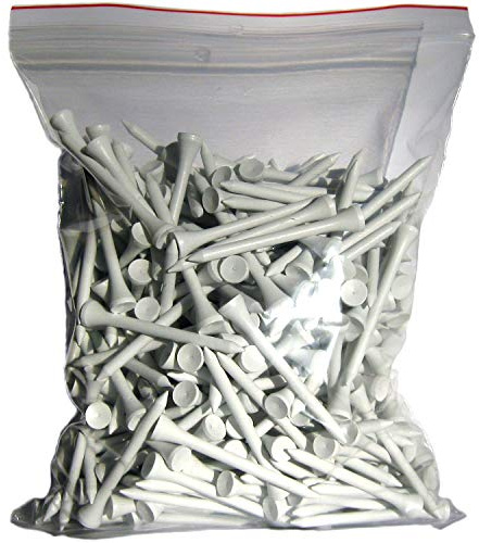 Golf TEES - 70 mm (2 3/4) - 1000 Stück - Holz - Farbe: weiß