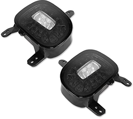 ANATUM Rücklicht für LKW-Anhänger Für Jeep Renegade 2015-2022 Auto Rote Heckstoßstange Reflektoren Licht, Nebelschlussleuchten Mit Weißen Rückfahrscheinwerfern (Farbe : Smoked Lens, Größe : 1 UK)