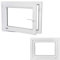 Fenster auf VEKO Premium Qualität Kunststoff/Garagen/Keller/Hallen/Gartenhaus PVC Hochwertiges Dreh Kipp 2-Fach Verglasung Innen und Außen Weiss 60x55cm 600x550mm DIN Links Hersteller